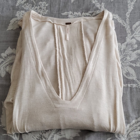 Free People Cream Tunic - size M - Picture 3 of 9
